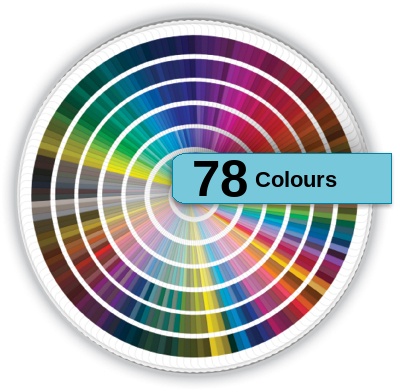 78 colours available!